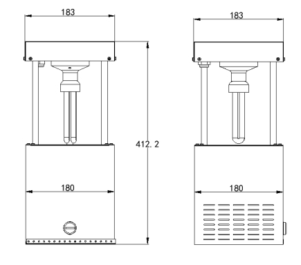 Product size chart of solar insecticidal lamp