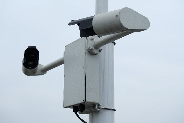 On-site photos of weather phenomenon instrument