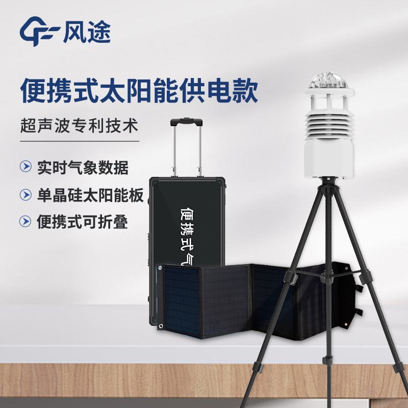 Portable online environmental meteorological monitoring system